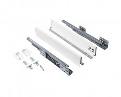 Комплект ящика Firmax Smartline, длина 550 мм, высота 84 мм, Push-to-Open, белый, FRM0755.007/84P