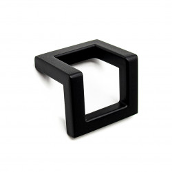 Ручка-скоба Frame, Лак черный матовый, 32/40 мм, Модерн, Metakor, Бельгия, 11.4157.12
